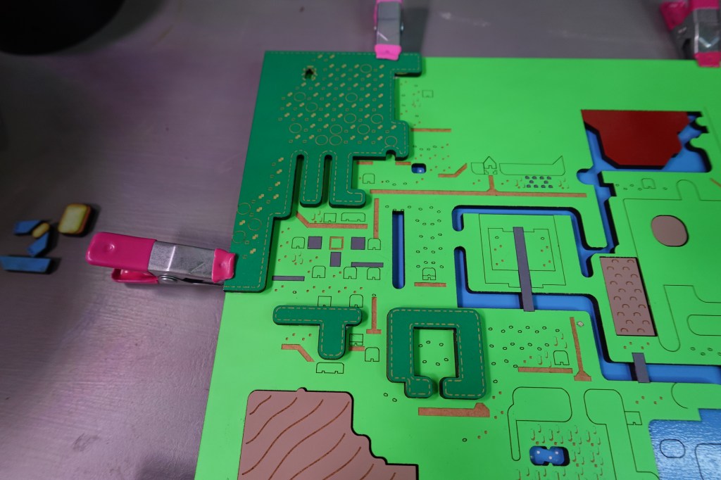 How to Make LOZ Hyrule Link to the Past Laser Cut Map Step (11)