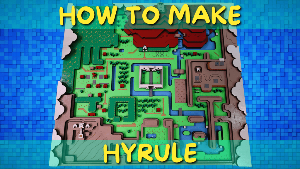 Detailed Instructions on How to Make a 3D Laser Cut Legend of Zelda Link to the Past Hyrule&nbsp;Map