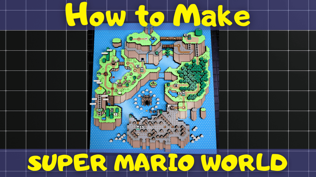 Detailed Instructions on How to Make a 3D Laser Cut SNES Super Mario World&nbsp;Map
