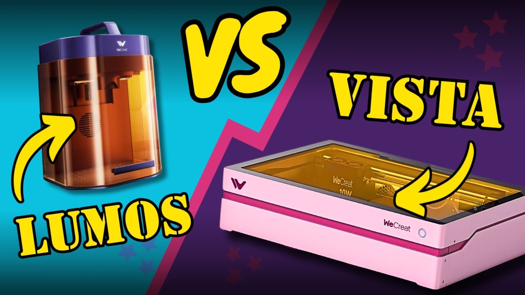 WeCreat Lumos VS Vista&nbsp;FlipLaser