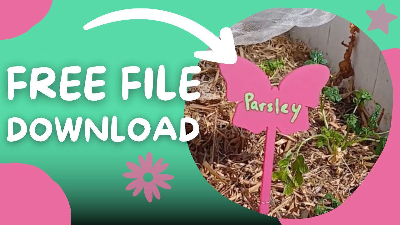 FREE FILE – Laser Cut Butterfly Garden Stakes